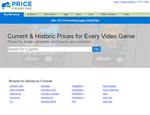 Tablet Screenshot of pricecharting.com